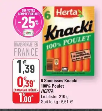 6 Saucisses Knacki