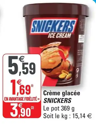 G20 Crème glacée offre