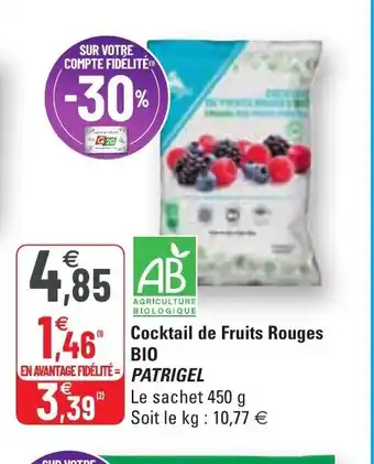 G20 Cocktail de Fruits Rouges offre