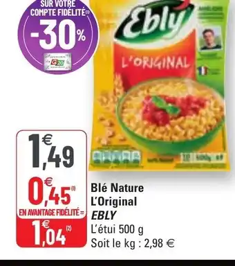 G20 Blé Nature L'Original offre