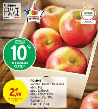Intermarché Contact POMME offre