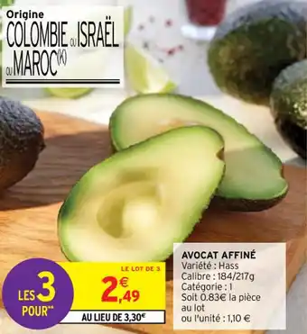 Intermarché Contact AVOCAT AFFINÉ offre