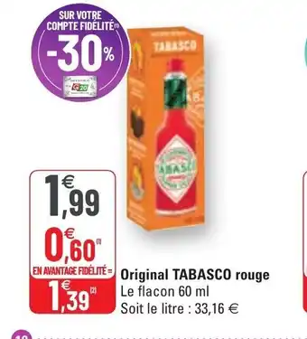 Original Tabasco rouge