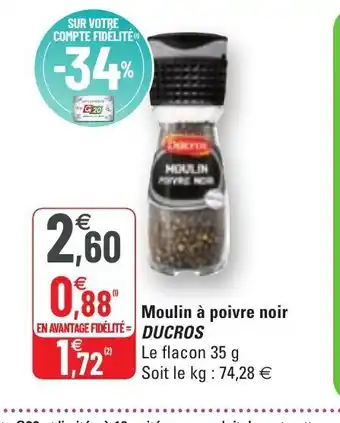 G20 Moulin à poivre noir offre
