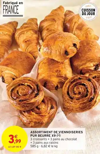 Intermarché Express ASSORTIMENT DE VIENNOISERIES PUR BEURRE X9 offre