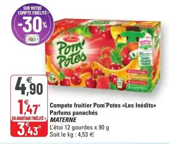 G20 Compote fruitier pom'potes offre