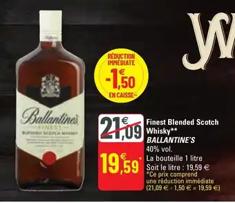G20 Finest blended scotch whisky offre