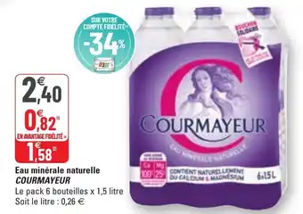 G20 Eau minérale naturelle offre
