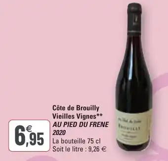 G20 Côte de brouilly offre