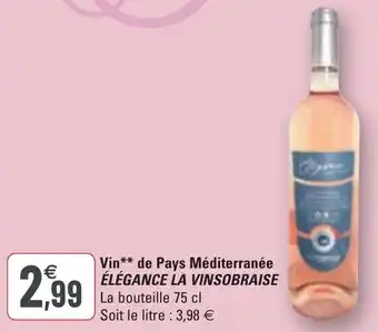 G20 Vin** de pays méditerranée offre