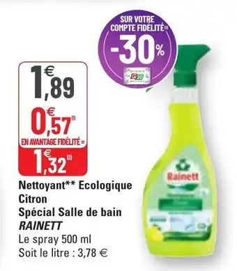 G20 Nettoyant** ecologique citron offre