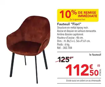 METRO Fauteuil "Fiori" offre