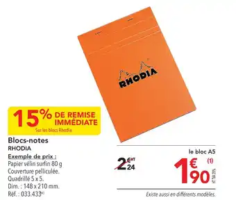 Blocs-notes RHODIA