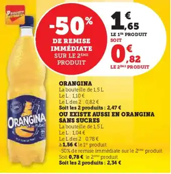 Super U ORANGINA offre