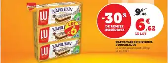 Super U NAPOLITAIN IN DIVIDUEL L'ORIGINAL LU offre
