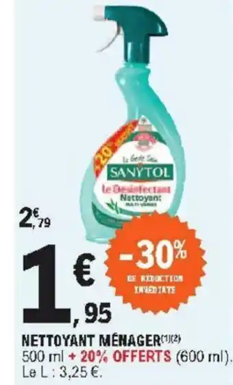 E.Leclerc Nettoyant Ménager offre