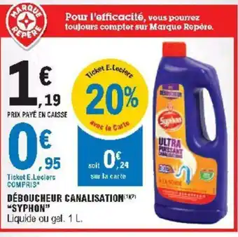 Déboucheur Canalisation