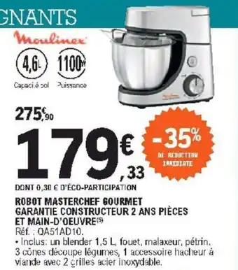 E.Leclerc Robot Masterchef Gourmet offre