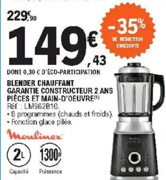 E.Leclerc Blender Chauffant offre