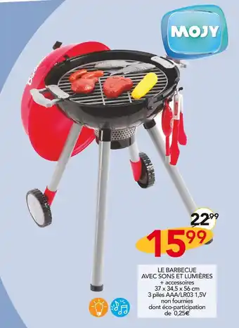 Stokomani MOJY LE BARBECUE AVEC SONS ET LUMIÈRES offre