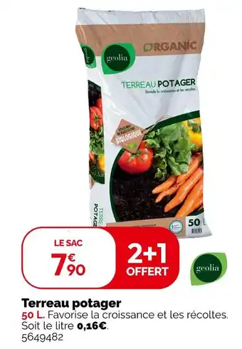 Weldom geolia Terreau potager offre