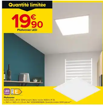 Castorama Plafonnier offre
