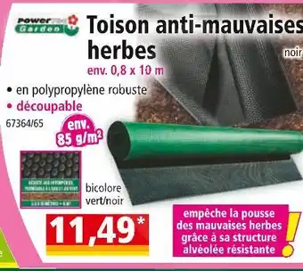 Norma POWERTEC GARDEN Toison anti-mauvaises herbes offre