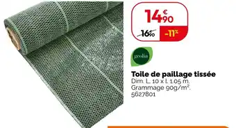 Weldom geolia Toile de paillage tissée offre
