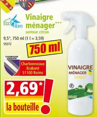 Norma ECO LIBRE Vinaigre ménager offre