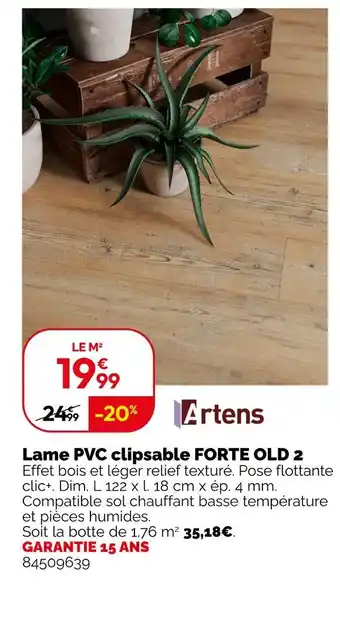 Weldom Artens Lame PVC clipsable FORTE OLD 2 offre