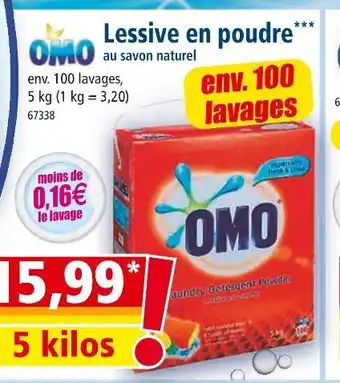 Norma OMO Lessive en poudre offre