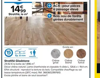Castorama GoodHome Stratifié Gladstone offre