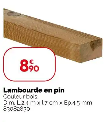 Weldom Lambourde en pin offre