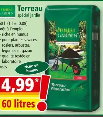 Norma FINEST GARDEN Terreau offre
