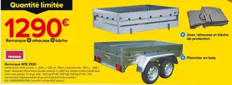 Castorama TRIGANO Remorque NFB 2530 offre