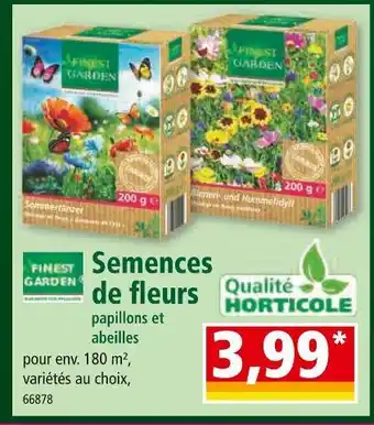 Norma FINEST GARDEN Semences de fleurs offre