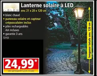 Norma I-GLOW Lanterne solaire à LED offre