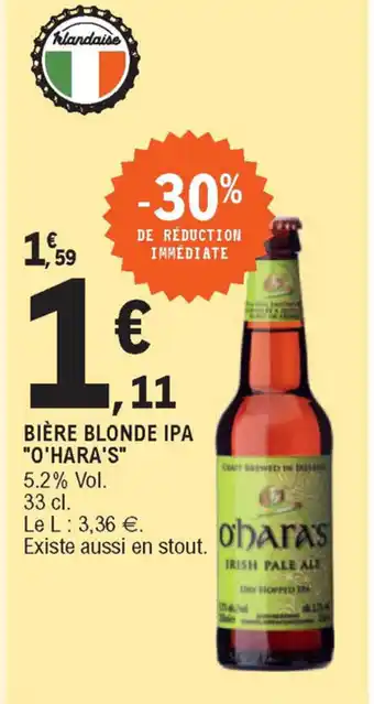E.Leclerc Bière blonde IPA offre