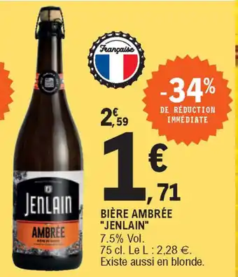 E.Leclerc Bière Ambrée "Jenlain offre