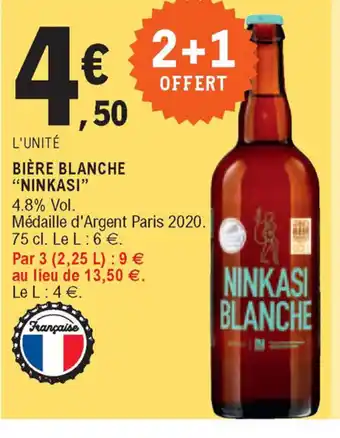 E.Leclerc Bière Blanche offre