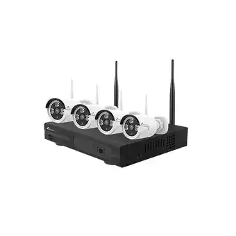 Brico Cash Kit vidéosurveillance Wi-Fi 4 caméras IP 3 MP - Nivian offre