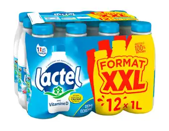 Carrefour LACTEL Lait UHT démi-écrémé Format XXL offre