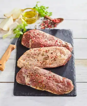 Carrefour 3 filets de canard marinés aux 3 poivres offre