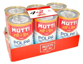 Carrefour MUTTI Pulpe de tomates concassées fines offre