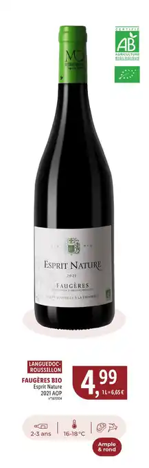 Lidl Esprit Nature FAUGÈRES BIO offre