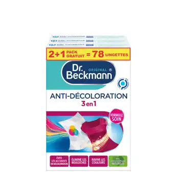 Carrefour DR BECKMANN Lingettes Anti décoloration offre