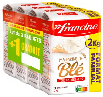 Carrefour FRANCINE Farine de blé T45 Format Familial offre