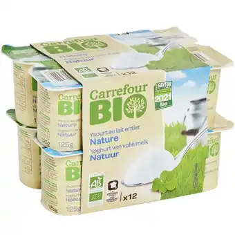 Carrefour CARREFOUR BIO Yaourt nature offre