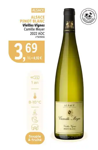 Lidl Camille Meyer ALSACE PINOT BLANC offre