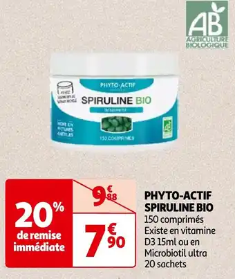 Auchan PHYTO-ACTIF SPIRULINE BIO offre